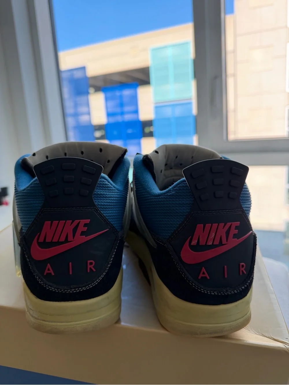 Jordan Kids Retro Sneakers in Navy, Blue and Cream